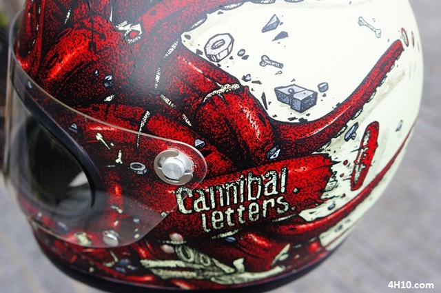 cannibal letters x 4h10 helmet 