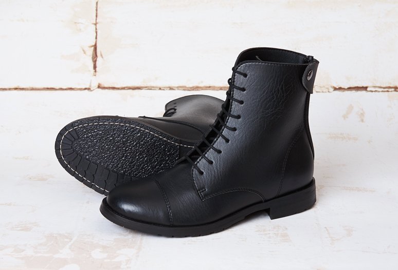 Good Guys-bottines-bottine-chaussures-botte-montante-moto-custom-Marion Hanania-vegan-ecologie-