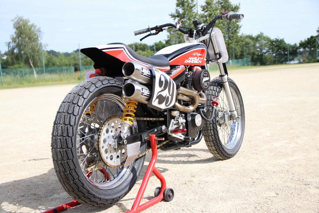 Harley-Davidson Sportster-BCKustoms-XLH 883-Harley-Flat Track-Dirt Track-1992-Custom-kustom-Laurent Boyer-FB L.Boyer Visions-Yann