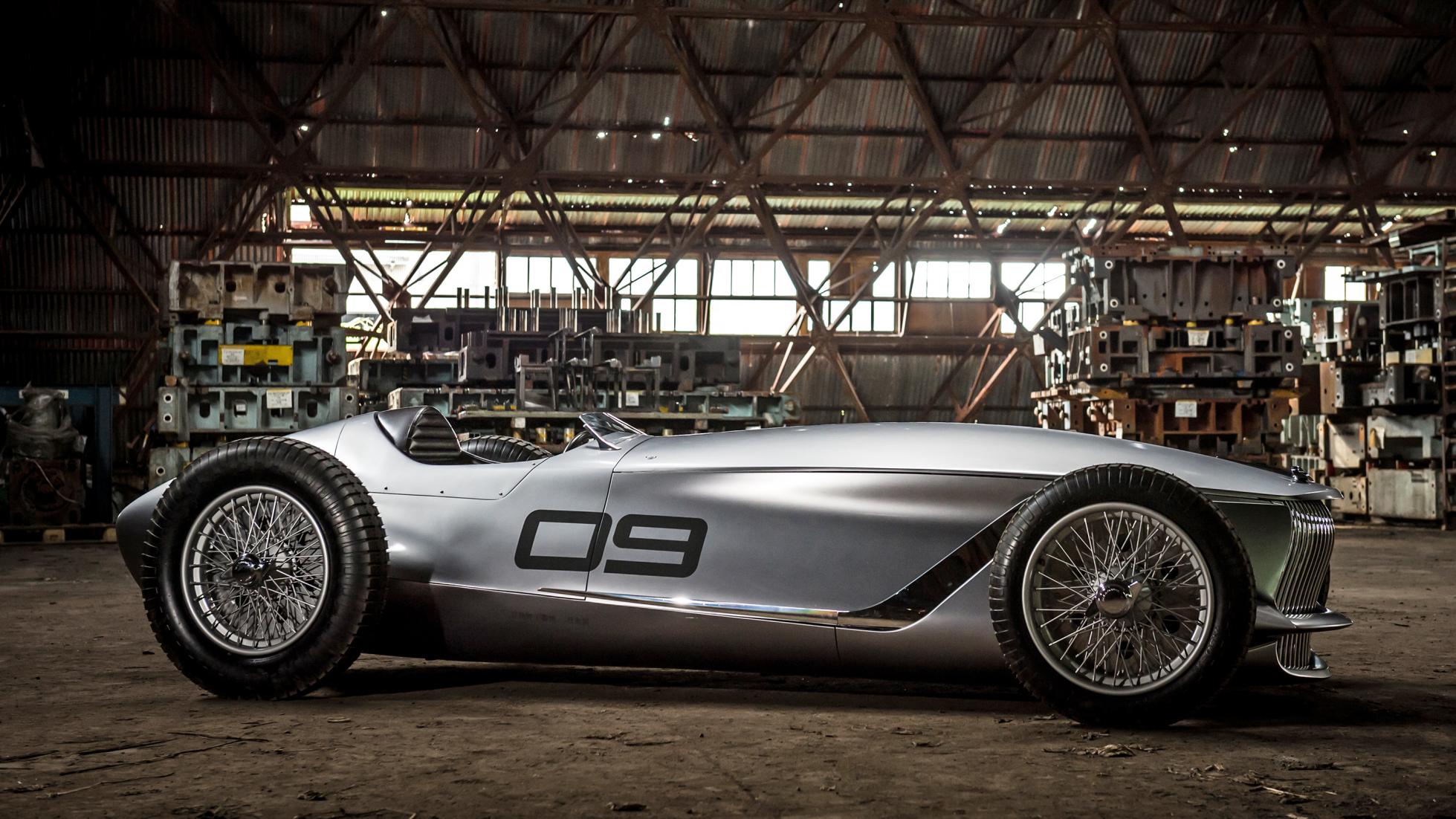 prototype infiniti 9EV concept car vintage grand prix