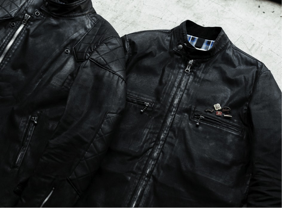 addict clothes japan cuir jacket 