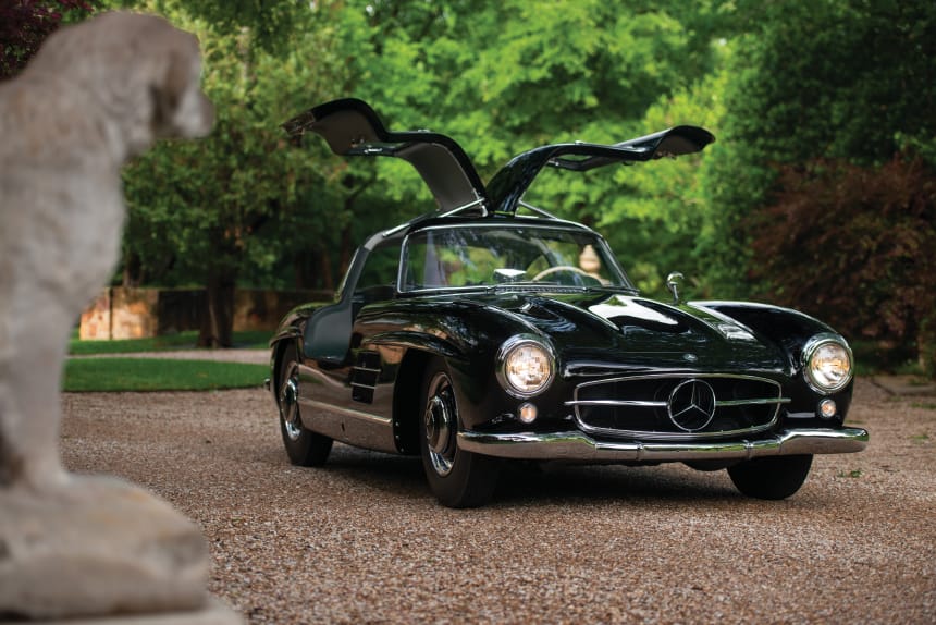 La petite voiture noire du jeudi : 1954 Mercedes-Benz 300SL Gullwing