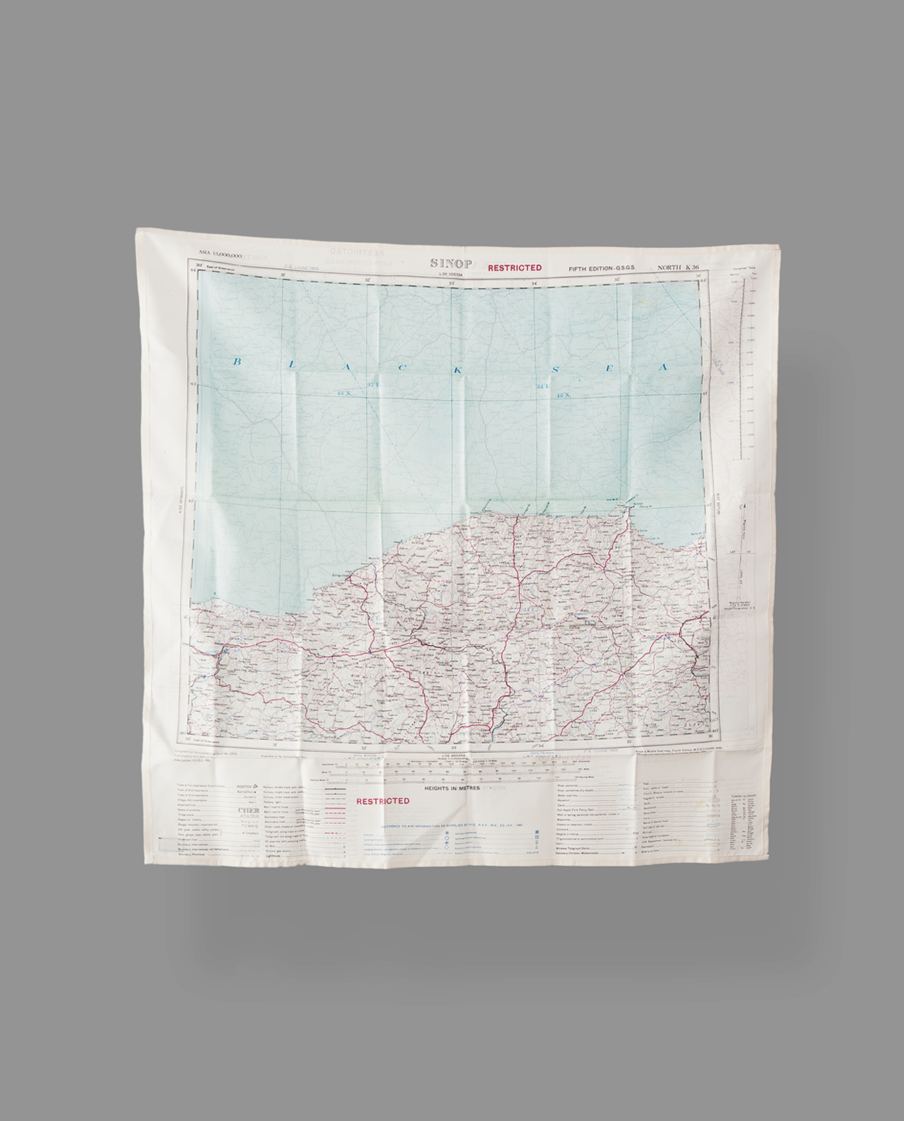 bonhomme bnhmm foulard evasion soie armée guerre authentique