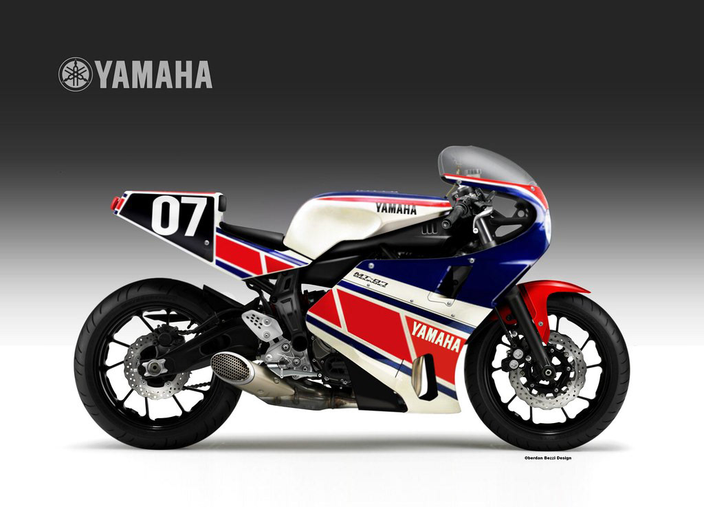 Yamaha sportive neo retro Oberdan bezzi