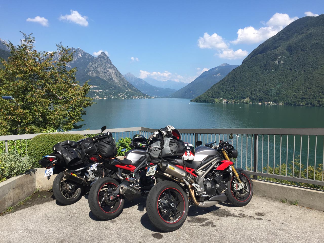 motos road trip italie suisse