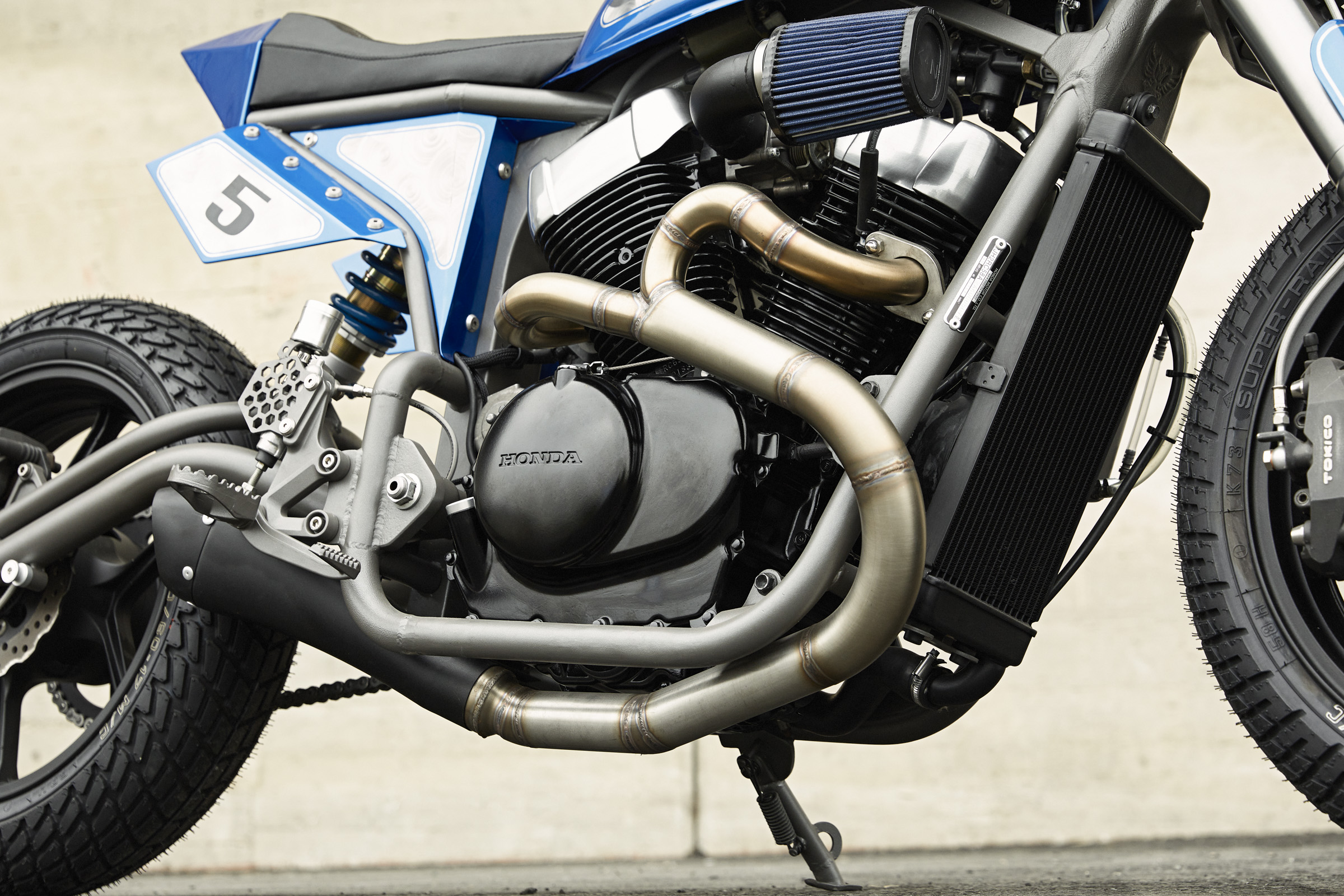 Honda Shadow 750 custom steel bike 