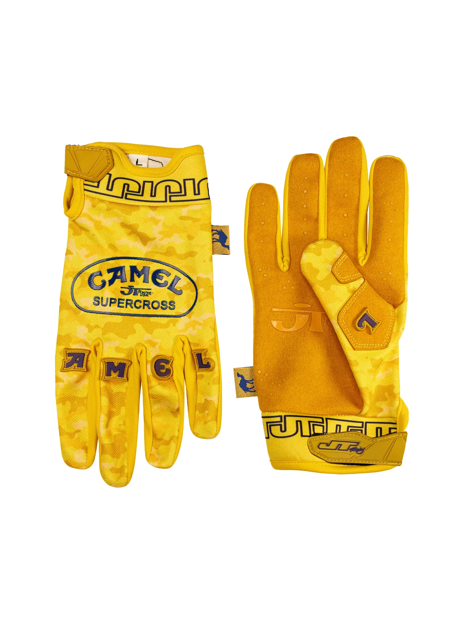 JT RACING gants Camel